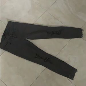 J BRAND low rise cropped size 25 charcoal wash